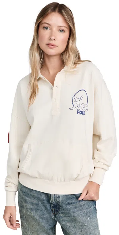 Polo Ralph Lauren Long Sleeve Polo Sweatshirt Antique Cream