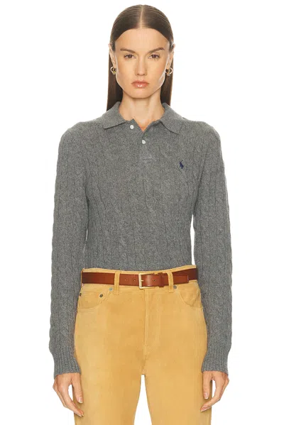 POLO RALPH LAUREN LONG SLEEVE POLO TOP