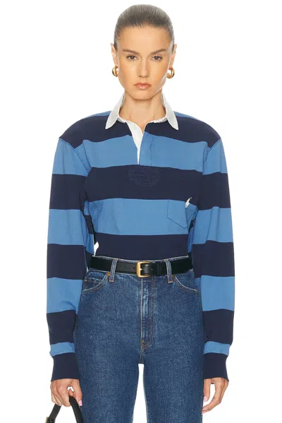 Polo Ralph Lauren Long Sleeve Polo Top In Red