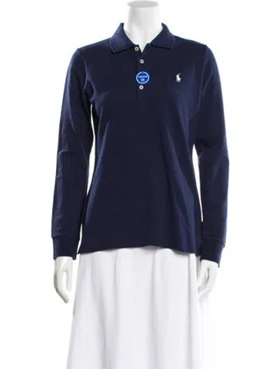 Pre-owned Polo Ralph Lauren Long Sleeve Polo W/ Tags In Blue