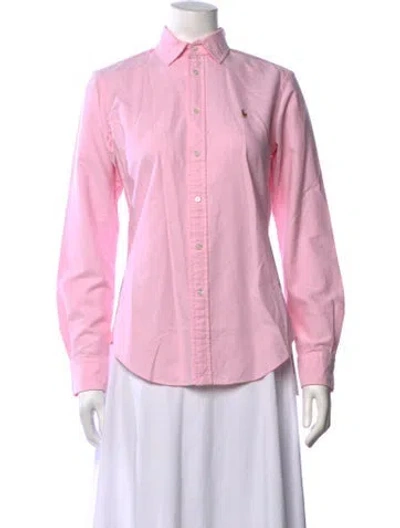 Pre-owned Polo Ralph Lauren Long Sleeve Polo W/ Tags In Pink