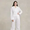 Polo Ralph Lauren Long-sleeve Poplin Pyjama Set In White