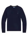 Polo Ralph Lauren Long Sleeve Pullover In Blue