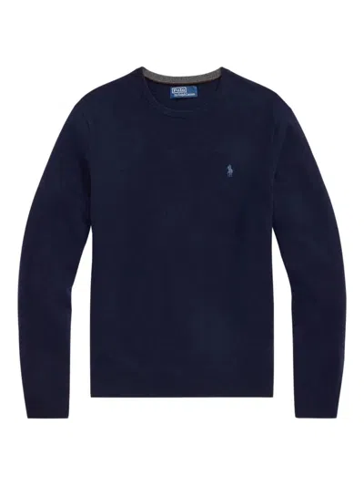 Polo Ralph Lauren Long Sleeve Pullover In Blue