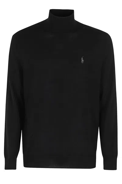 Polo Ralph Lauren Long Sleeve Pullover In Black