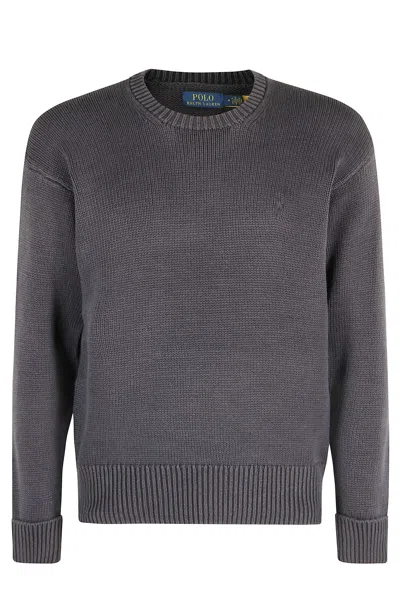 Polo Ralph Lauren Long Sleeve Pullover In Black