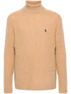 Polo Ralph Lauren Long Sleeve Pullover In Brown
