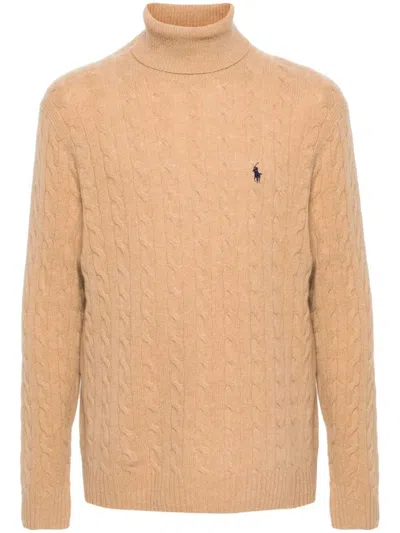 Polo Ralph Lauren Long Sleeve Pullover Clothing In Brown