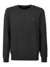 Polo Ralph Lauren Long Sleeves T-shirt In Dark Grey