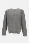 Polo Ralph Lauren Wool An Cashmere Cable Knit Sweater In Gray