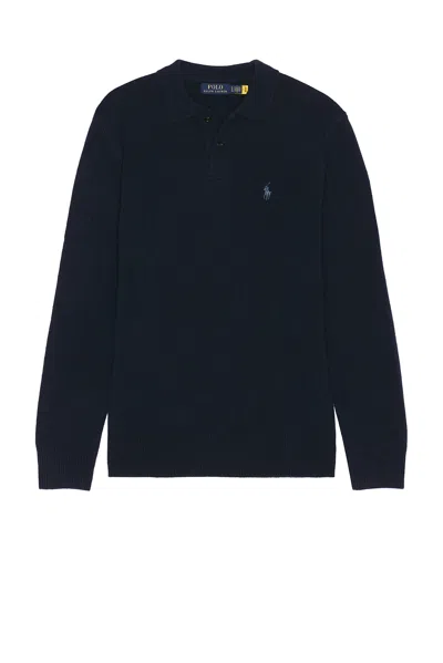Polo Ralph Lauren Long Sleeve Pullover In Hunter Navy