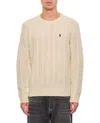 Polo Ralph Lauren Braided Sweater Sweaters And Cardigans In Neutrals