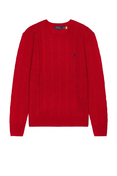 Polo Ralph Lauren Long Sleeve Pullover In Rot