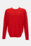 Polo Ralph Lauren Cable-knit Wool-cashmere Jumper Clothing In Red