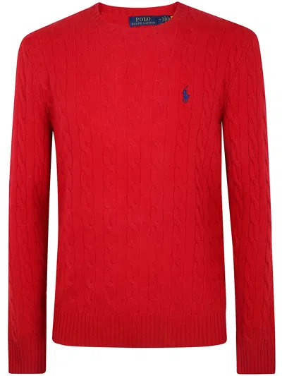 Polo Ralph Lauren Long Sleeve Pullover In Red