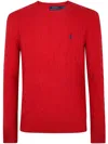 Polo Ralph Lauren Long Sleeve Pullover In Red