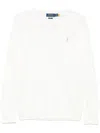 Polo Ralph Lauren Polo Pony-embroidered Honeycomb Knit Jumper In White