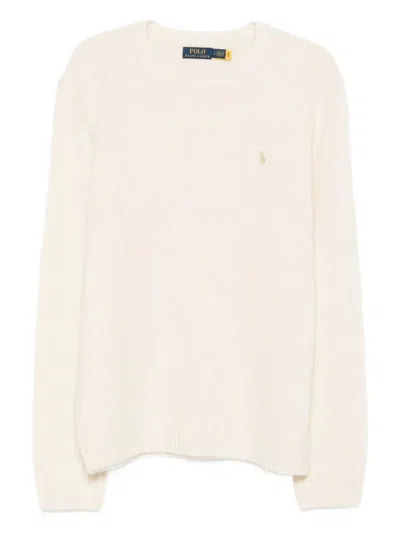 Polo Ralph Lauren Long Sleeve Pullover In White
