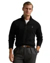 Polo Ralph Lauren Long Sleeve Quarter Zip Pullover In Black