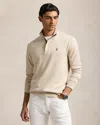 Polo Ralph Lauren Long Sleeve Quarter Zip Pullover In Neutral