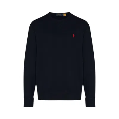 Pre-owned Polo Ralph Lauren Long-sleeve Rl Fleece Crewneck Sweatshirt 'cruise Navy' | Blue | Men's Size Xl