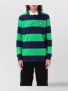 Polo Ralph Lauren Multicolor Polo Shirt With Pony Embroidery On The Front And All-over Striped Motif