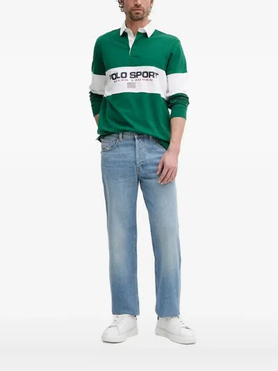 Polo Ralph Lauren Long-sleeve Rugby Shirt In Green