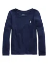 Polo Ralph Lauren Cotton Jersey Tee In Blue