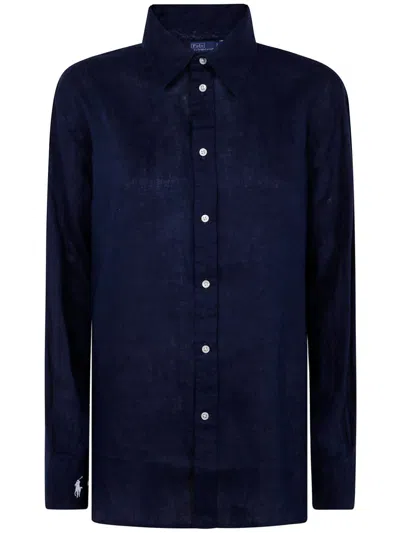 Polo Ralph Lauren Long-sleeve Shirt In 蓝色