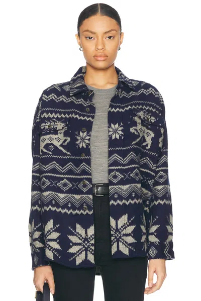 Polo Ralph Lauren Long Sleeve Shirt In 1798 Holiday Jacquard