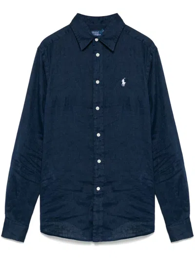Polo Ralph Lauren Long-sleeve Shirt In Blue