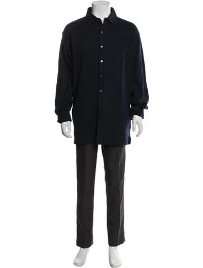 Pre-owned Polo Ralph Lauren Long Sleeve Shirt In Blue