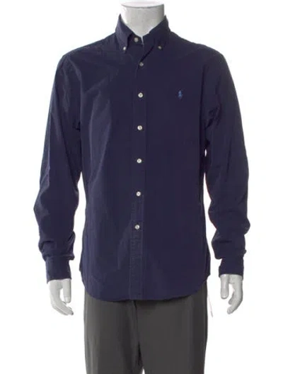 Pre-owned Polo Ralph Lauren Long Sleeve Shirt In Blue