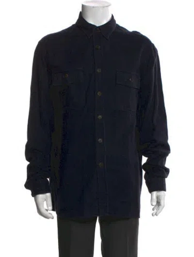 Pre-owned Polo Ralph Lauren Long Sleeve Shirt In Blue