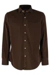 Polo Ralph Lauren Corduroy Sport Shirt Chocolate Mousse In Brown