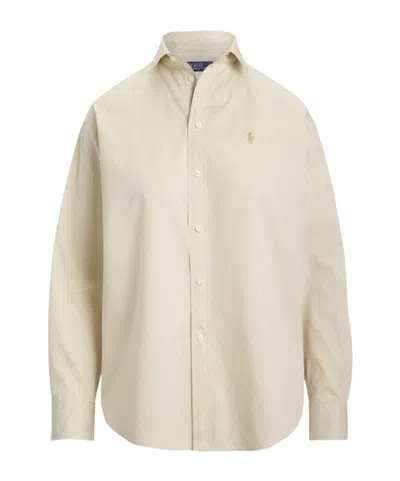 Polo Ralph Lauren Long Sleeve Shirt In Brown