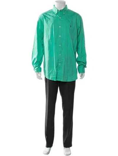 Pre-owned Polo Ralph Lauren Long Sleeve Shirt In Green