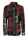 Polo Ralph Lauren Patchwork Design Long Sleeve Shirt In Multicolour