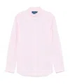 Polo Ralph Lauren Classic Fit Solid Pink Linen Button-down Shirt In Pink