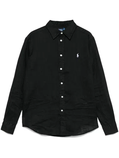 Polo Ralph Lauren Long-sleeve Shirt In Schwarz