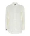 Polo Ralph Lauren White Linen Oversize Shirt In White
