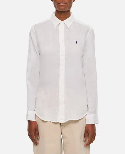 Polo Ralph Lauren Long Sleeve Shirt In White