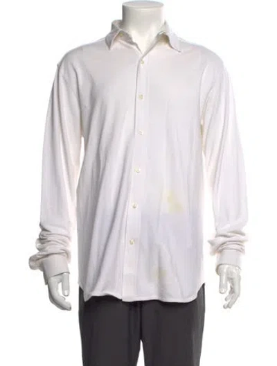 Pre-owned Polo Ralph Lauren Long Sleeve Shirt In White