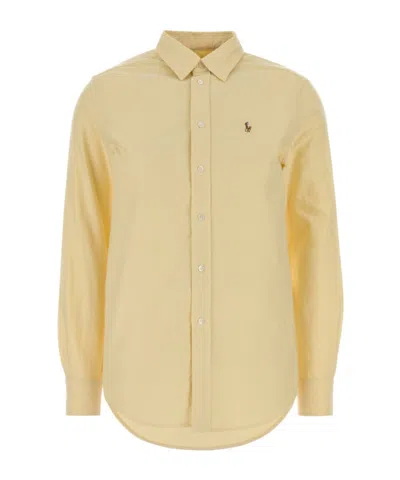 Polo Ralph Lauren Long Sleeve Shirt In Yellow