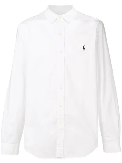 Polo Ralph Lauren Long Sleeve Sport Shirt In White