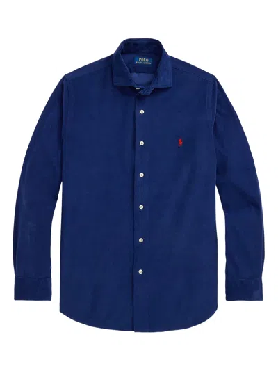 Polo Ralph Lauren Long Sleeve Sport Shirt In Brown