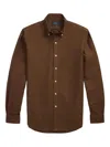 Polo Ralph Lauren Long Sleeve Sport Shirt In Brown
