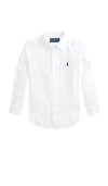 Polo Ralph Lauren Relaxed Fit Linen Shirt In White