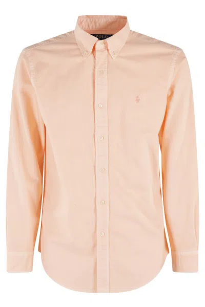 Polo Ralph Lauren Long Sleeve Sport Shirt In Amber