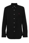 Polo Ralph Lauren Custom-fit Garment Dyed Oxford Shirt In Black
